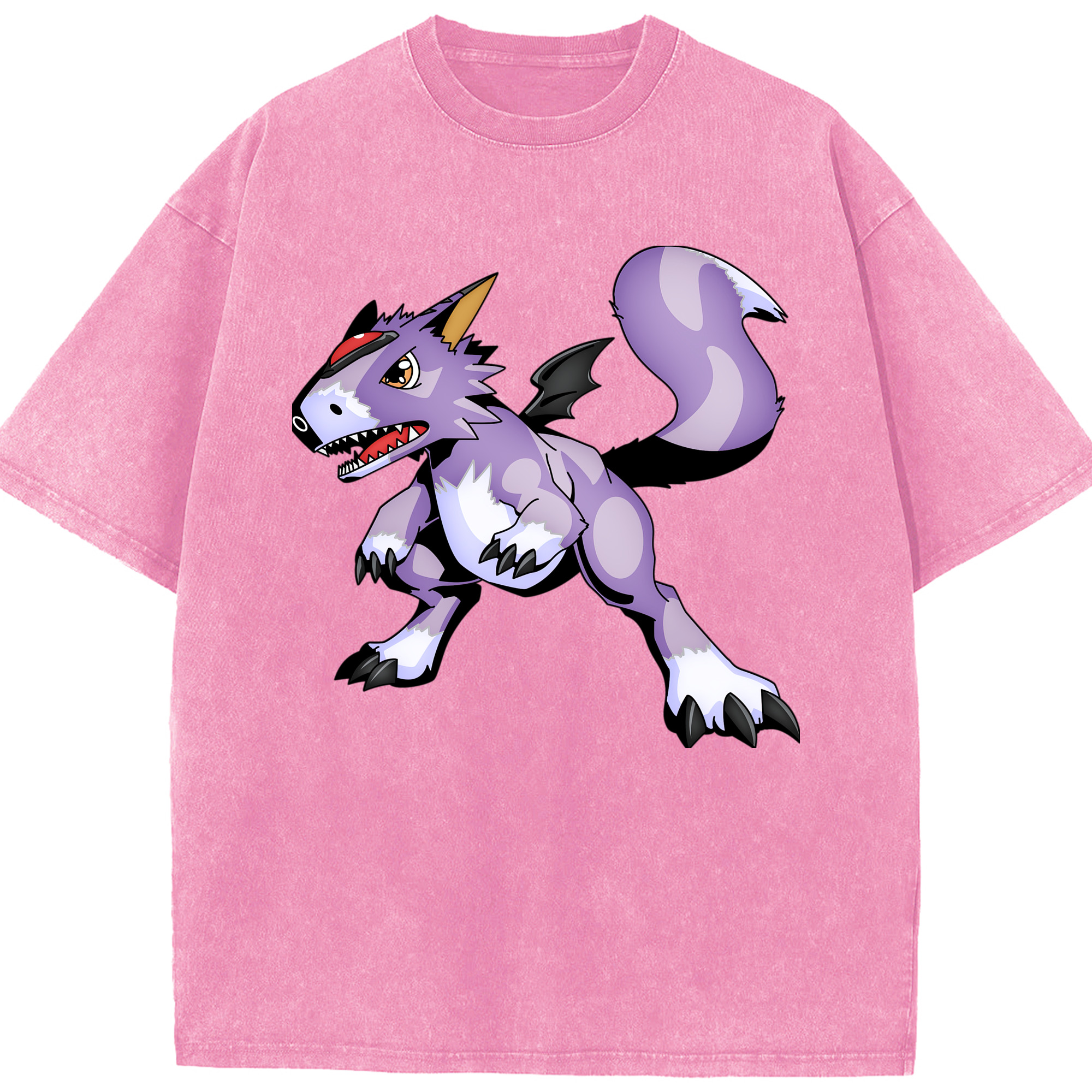 （画像用） Digimon デジタルモンスター/デジモン 綿100% ヴィンテージ風 半袖Tシャツ（フロントプリント）
